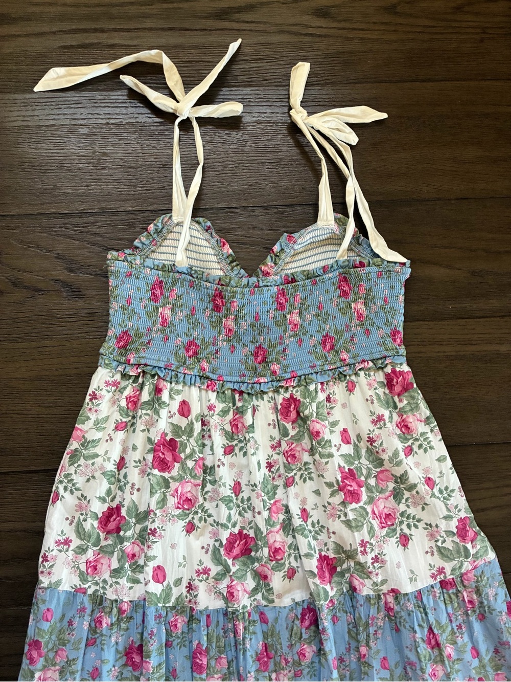 Altar’d State Blue & White Floral Maxi Dress - Picture 8 of 9